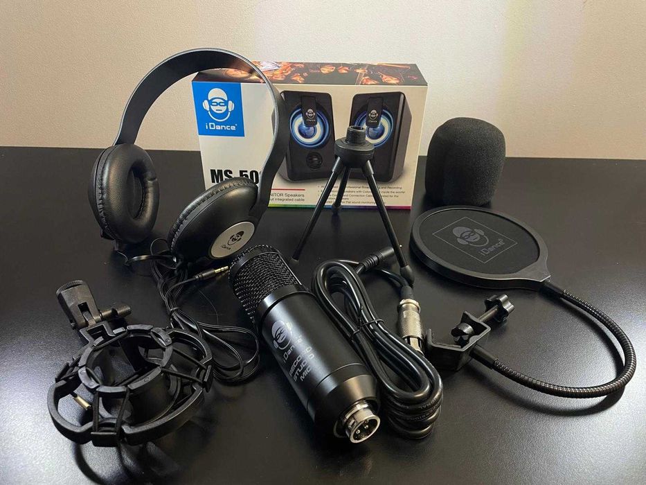 iDance Podcast Studio Pro Zestaw 6w1 do nagrywania, streamowania