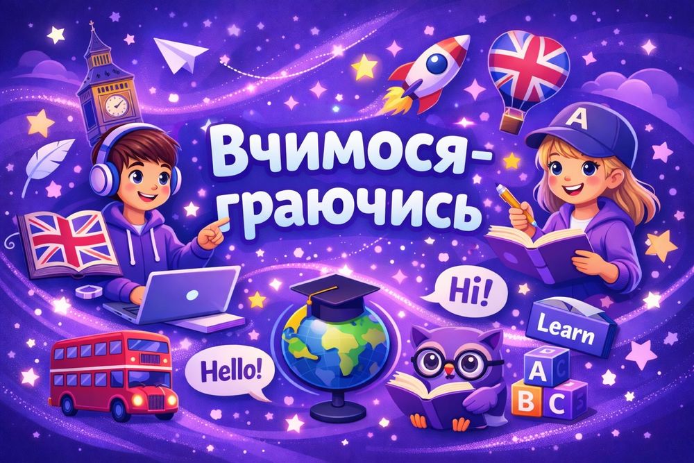 Репетитор з англійської мови для дітей | без зубріння