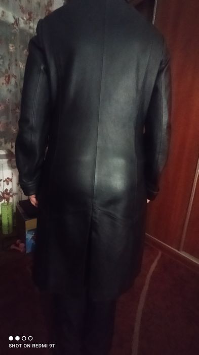 Продам кожаный кардиган 48 размер