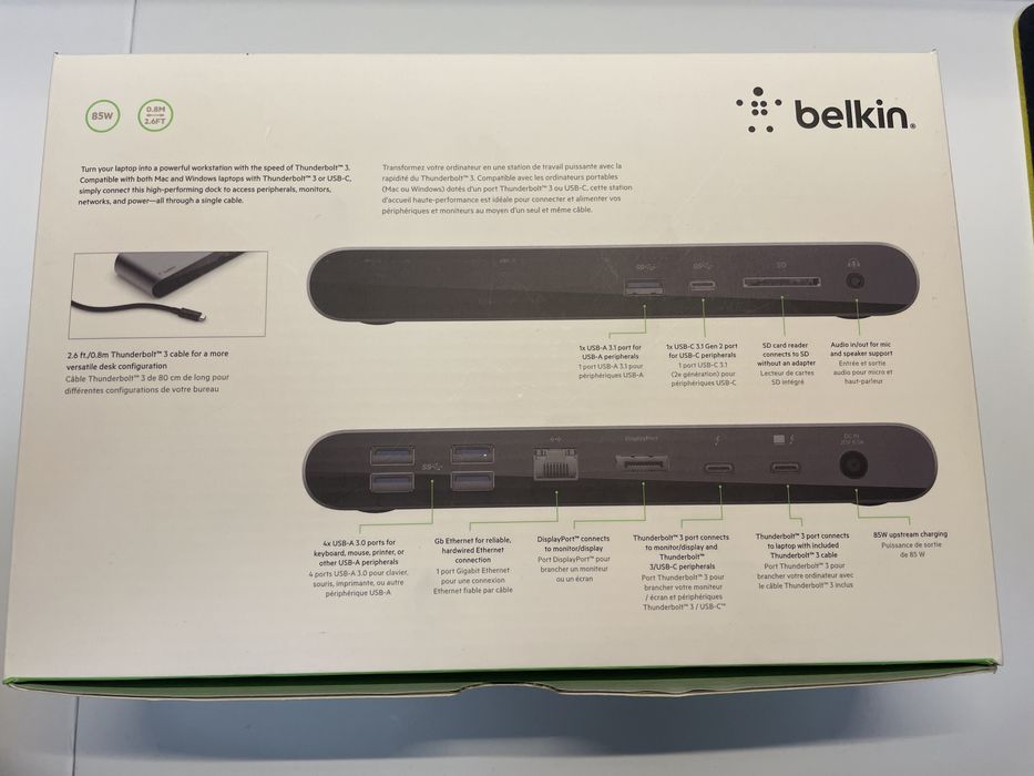 type-c док станция Belkin Thunderbolt 3 для macBook