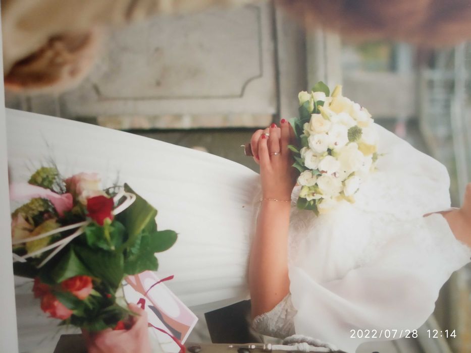 Sukienka ślubna zwiewna romantyczna super cena