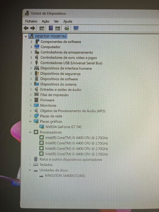 Computador Intel i5 16Gb SSD GT740 OC