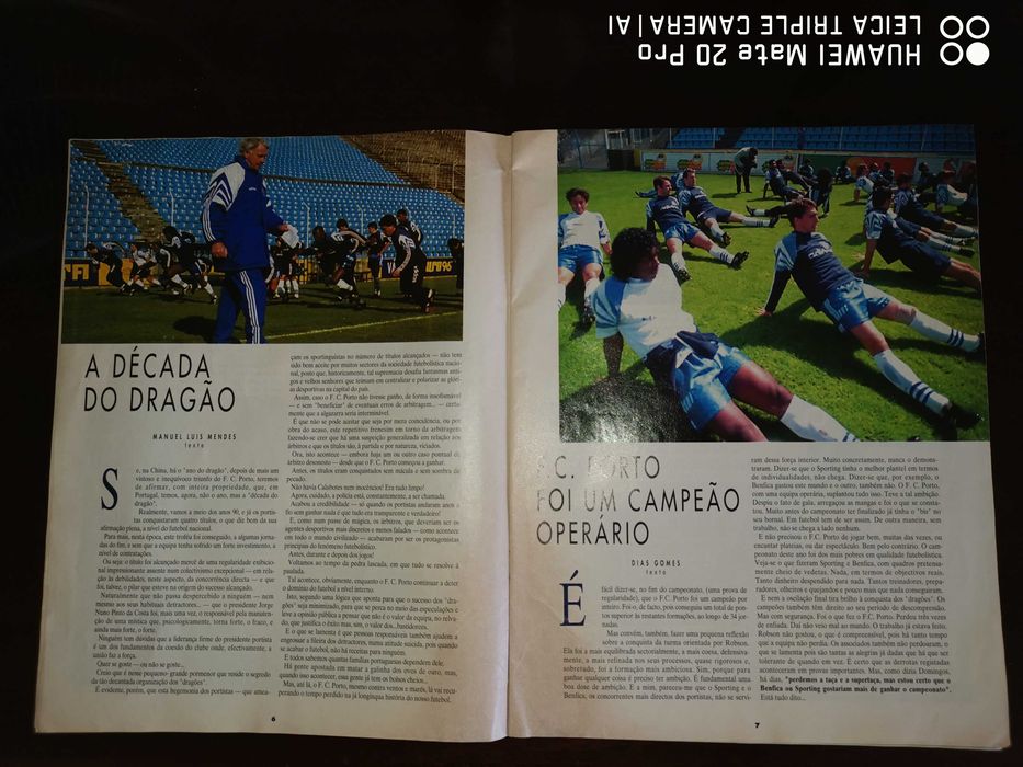 Revista do FCP bicampeão em 1996