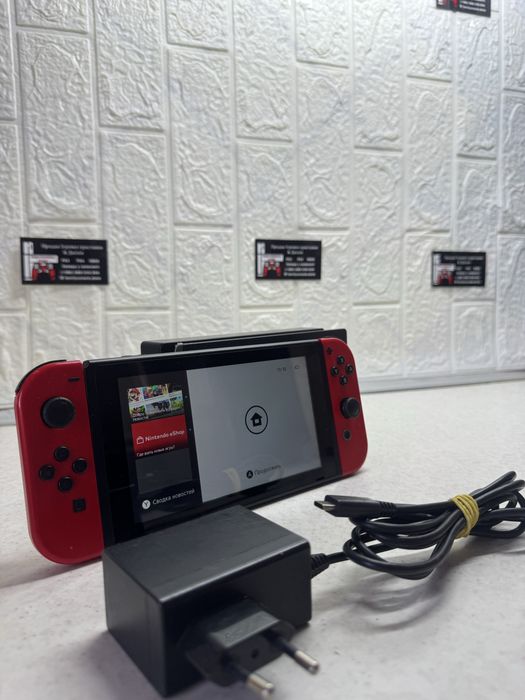 Nintendo Switch V1 25 ІГОР у комплекті. Повний комплект. Mario edition