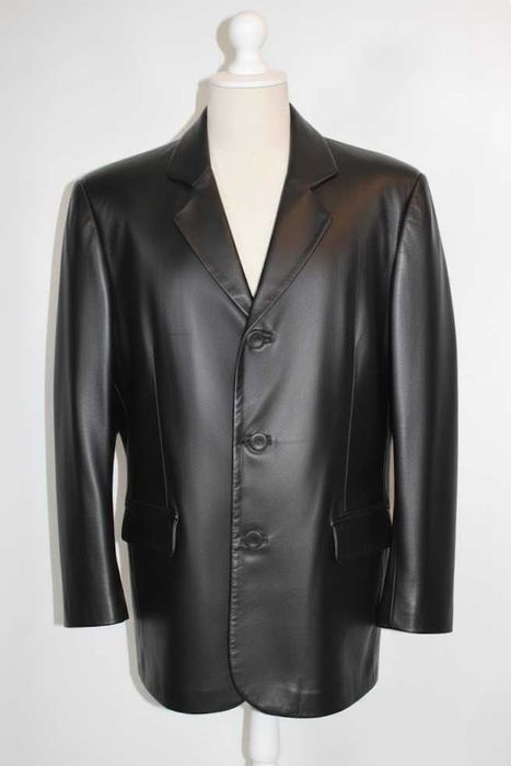 Marynarka skórzana męska