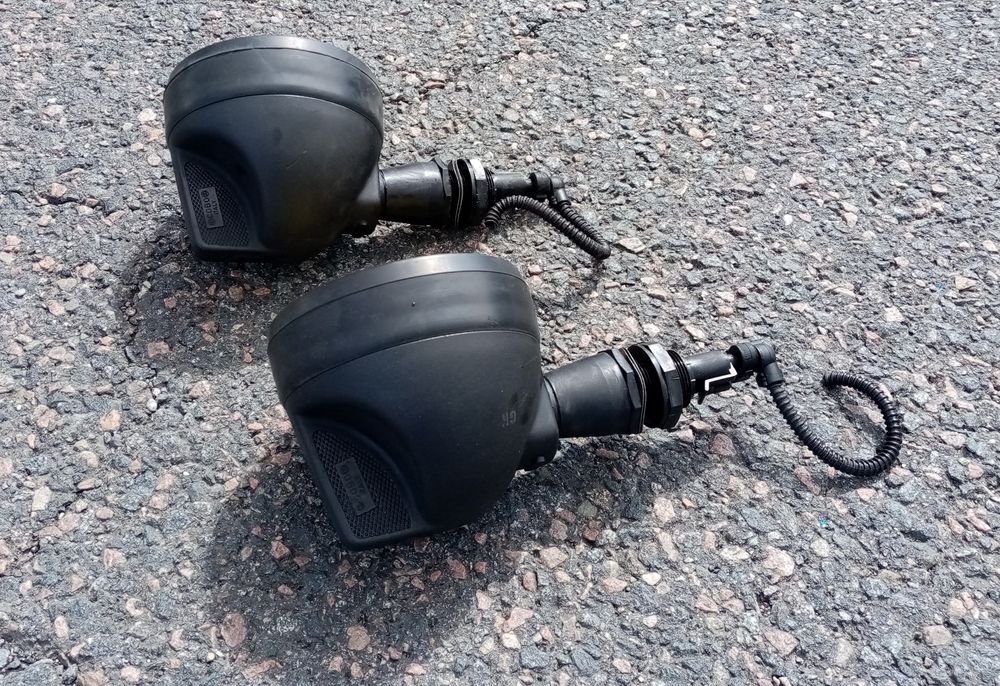 Faróis vidro amarelo 12vlt