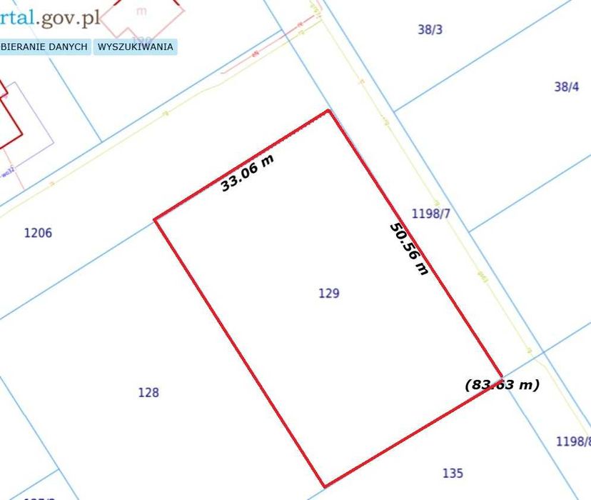 Działka budowlana 1,677 m2 - Sokolniki Las