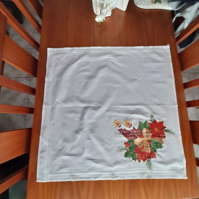 Toalhas de Natal  pintadas à mão