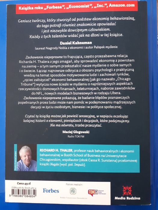 Zachowania niepoprawne Richard H Thaler