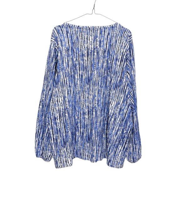 Bluzka NIEBIESKA Paski PLUS SIZE