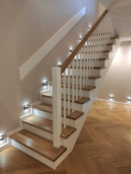 Schody drewniane na wymiar - na beton -  PRODUCENT