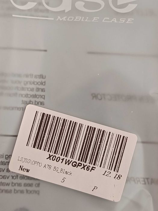 Capa Telemóvel Oppo A78 5G Preta