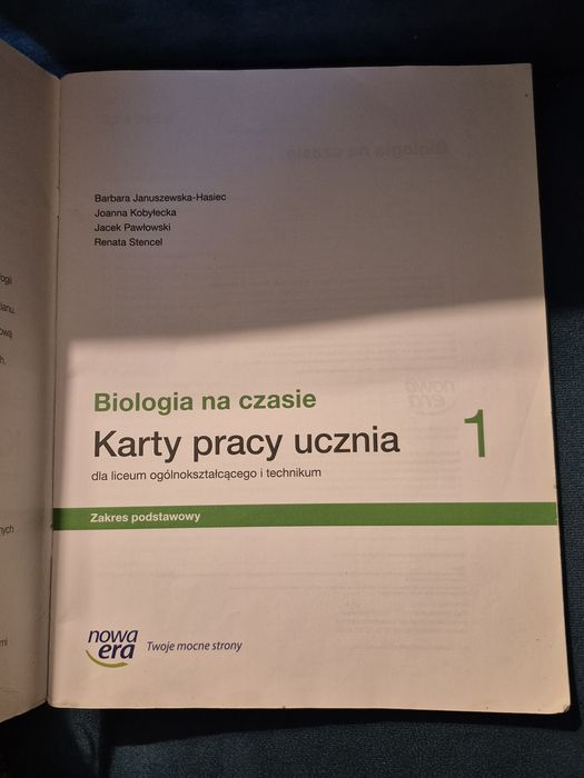 Biologia na czasie 1 karty pracy ucznia