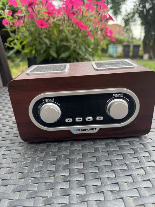 Radio przenośne Blaupunkt PP5.2BR | USB, AUX, FM | Drewniana obudowa