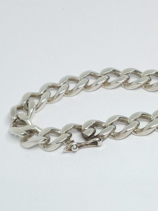 Lombardowski. Srebrna bransoletka pr.925 30,34g dł.21cm Pancerka