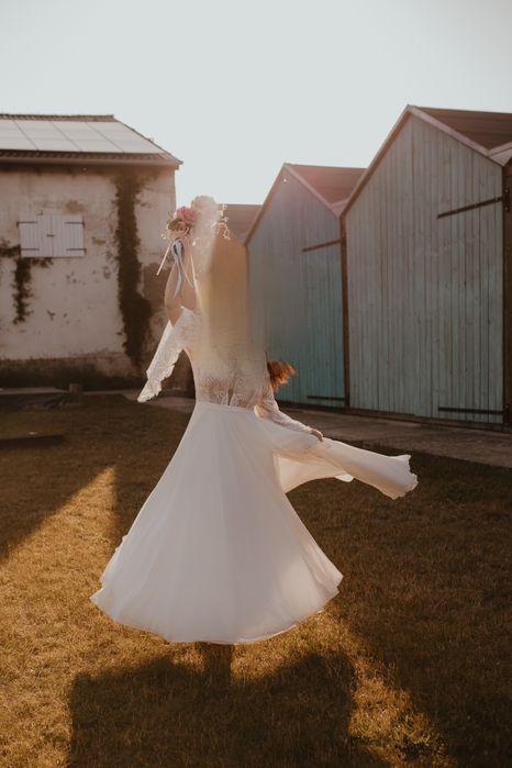 Suknia ślubna  Boho r 38