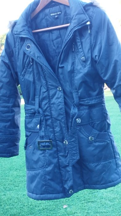 Kispo com capuz . Azul marinho, tamanho M