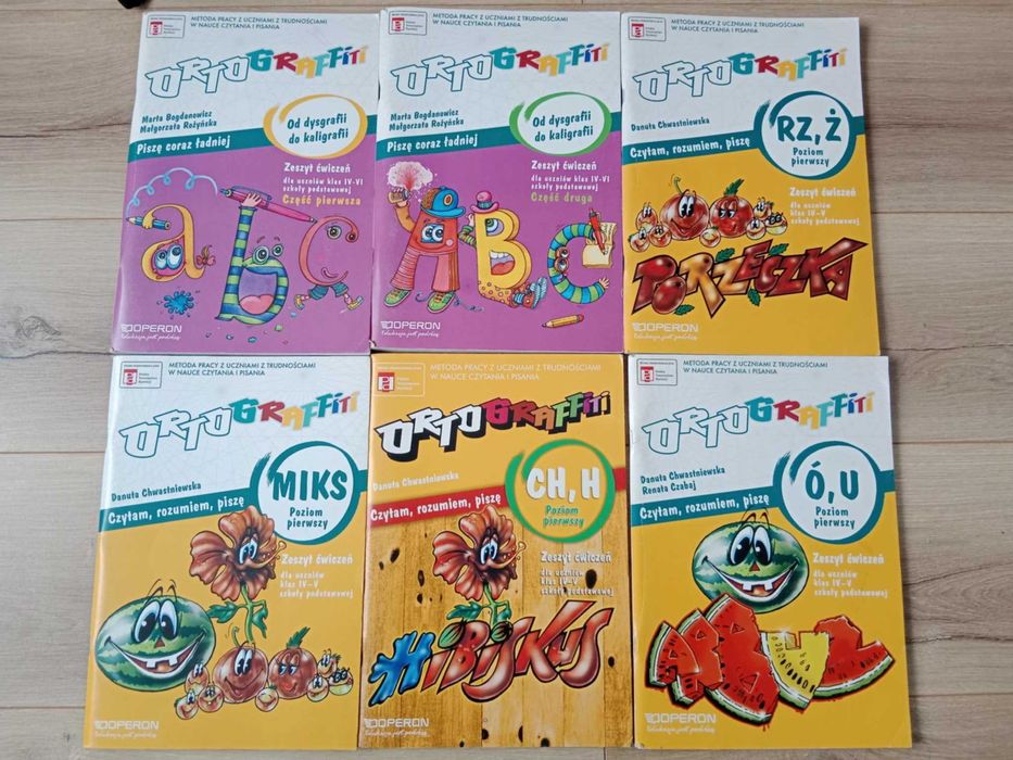 Ortograffiti - Zestaw 6 ćwiczeń - Od dysgrafii... OKAZJA!
