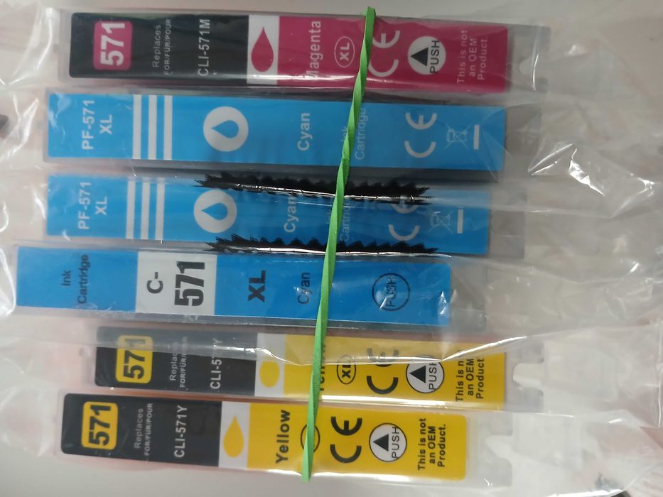 Tusze tonery dodrukarki canon 570 -571 zamienniki