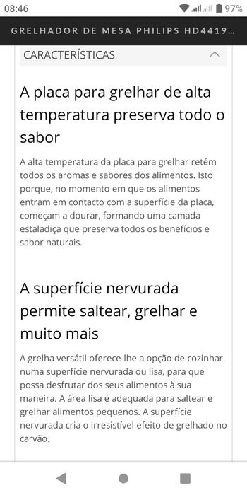 Grelhador Philip como novo