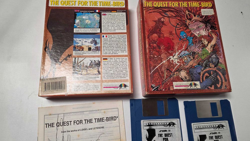 Atari st The Quest for the time bird big box