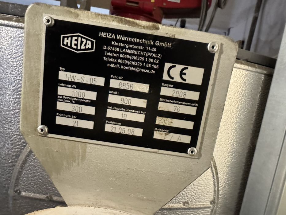 Термомасляний котел на 1000Квт горелка Weishaupt