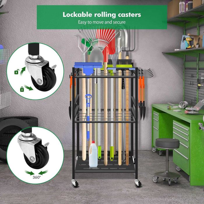 Mobilny Regał Wózek na Narzędzia Ogrodowe Mimoke – Garaż/Ogród – NOWY