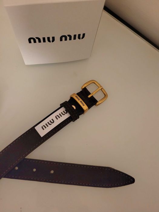 Brązowy zamszowy pasek 115 cm