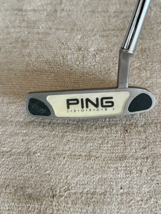 TaylorMade woods and hybrid, Ping putter, loose irons
