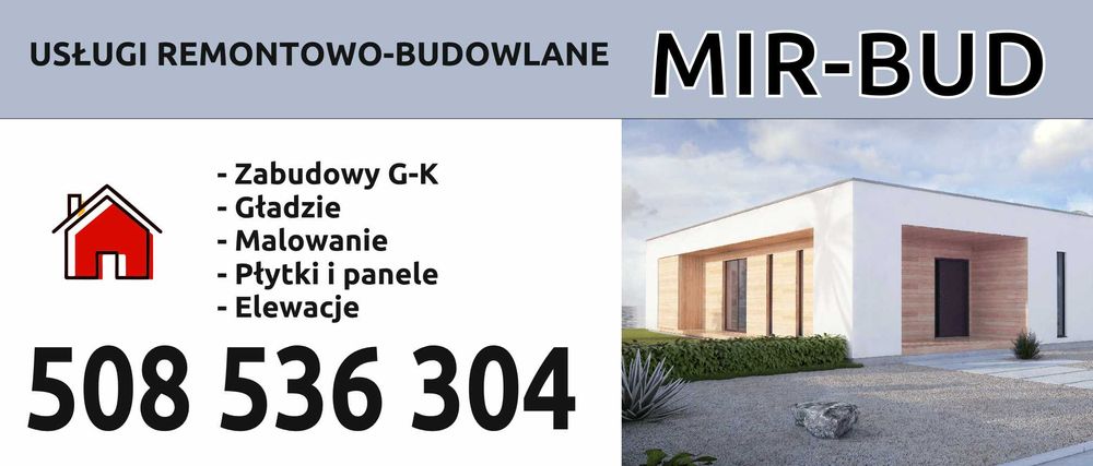 Usługi Remontowo-Budowlane Elewacje Wykończenia wnętrz