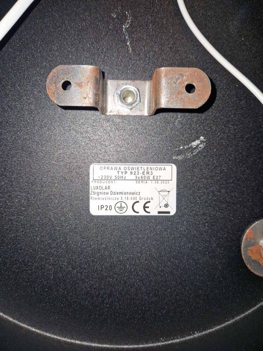 Lampa sufitowa metalowa