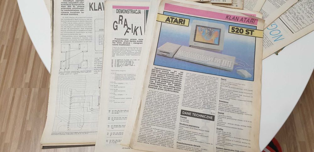 Starocie z Gdyni - Klan ATARI materiały ponad 100 kartek