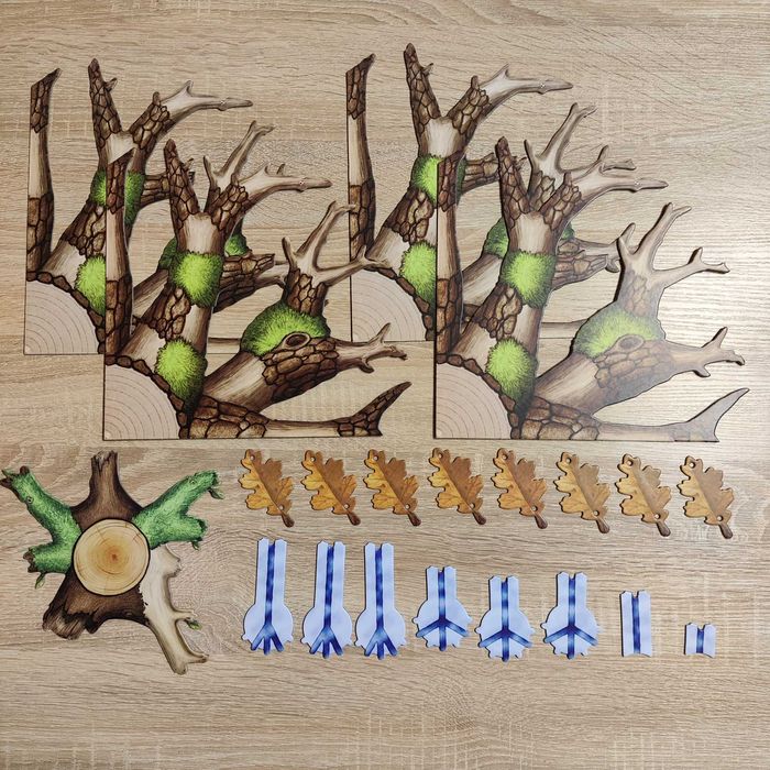 Настільна гра О хвостах и перьях у преміум протекторах