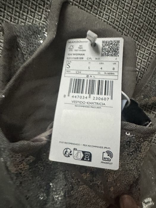 Сукня святкова в паєтки Mango
