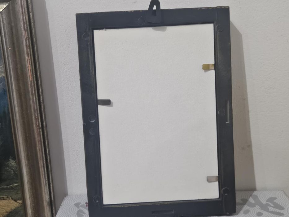 Obraz olejny kota w ramce