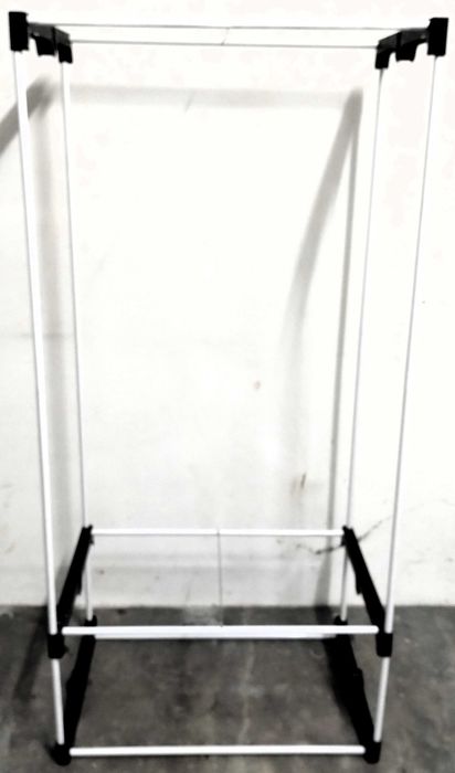 Estrutura Tubos Metal Guarda Fatos Móvel Estante