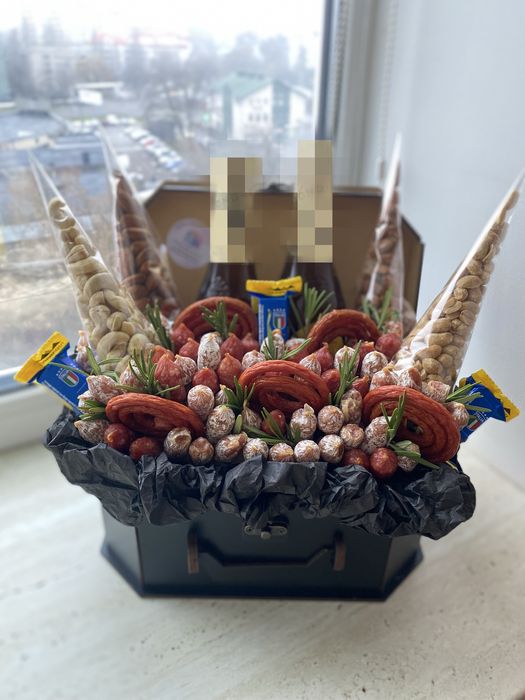 Фуд букет, букет з пивом подарунок чоловіку съедобный букет