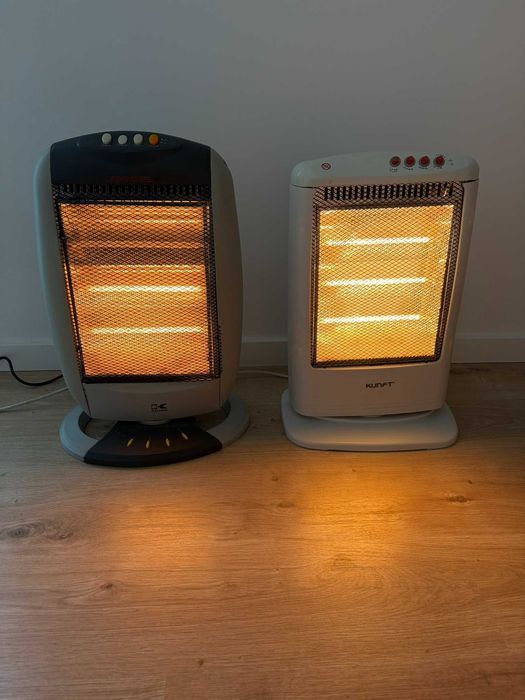 Lote com 2 aquecedores infravermelhos (1200 W + 800 W)