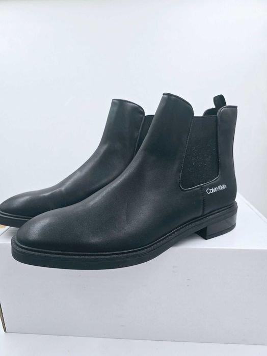 Sztyblety  Calvin Klein czarne botki wsuwane  R.39  CA12L