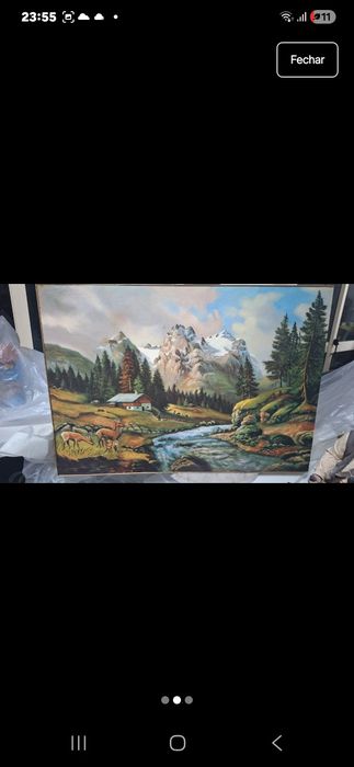 Quadro pintado a óleo