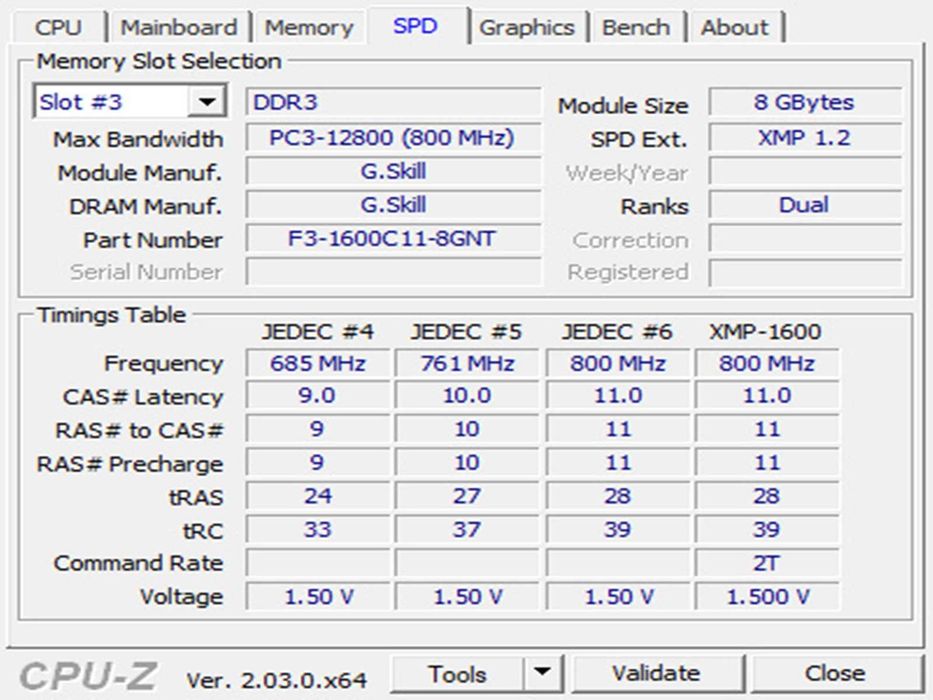 DDR3 8GB G.SkiLL 12800 -Komputer