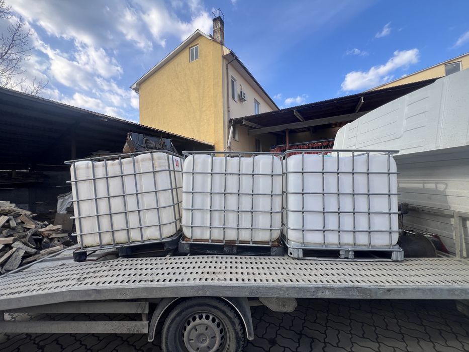 єврокуб куб в оцинкованій решітці 1000л бочка на піддоні