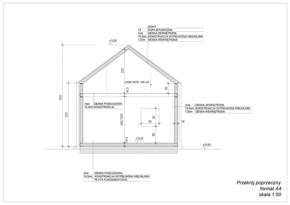 Drewniany domek całoroczny letniskowy 4m/6m 15/20
