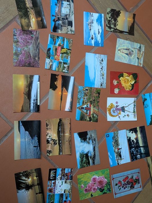 Conjunto de postais antigos