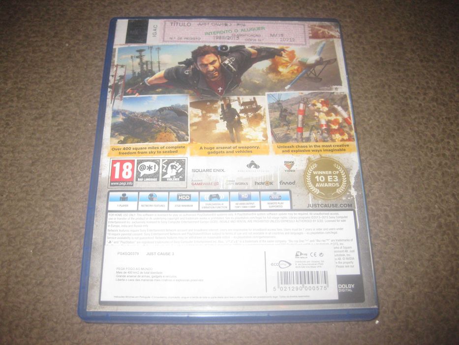 Just Cause 3" Game for PlayStation 4 / Immaculate!64752385374593121