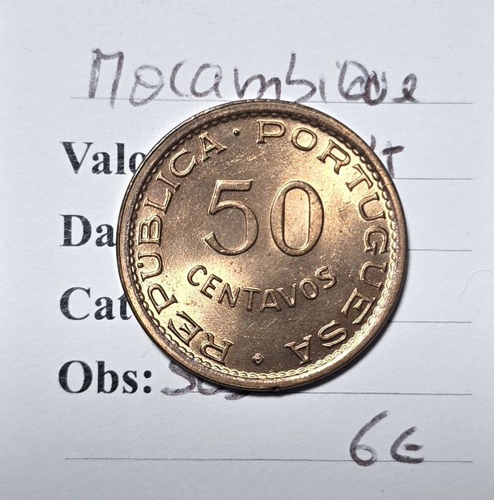 50 centavos 1973 Moçambique
