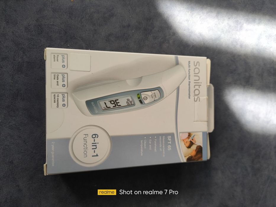 Termometr wielofunkcyjny elektroniczny, bezdotykowy (nowy).