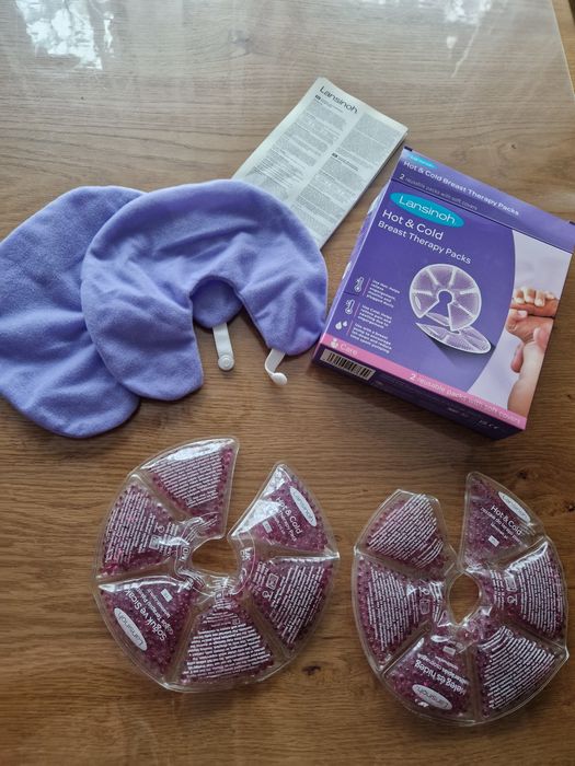 JAK NOWE Lansinoh kompresy żelowe okład na piersi ciepło zimno okłady