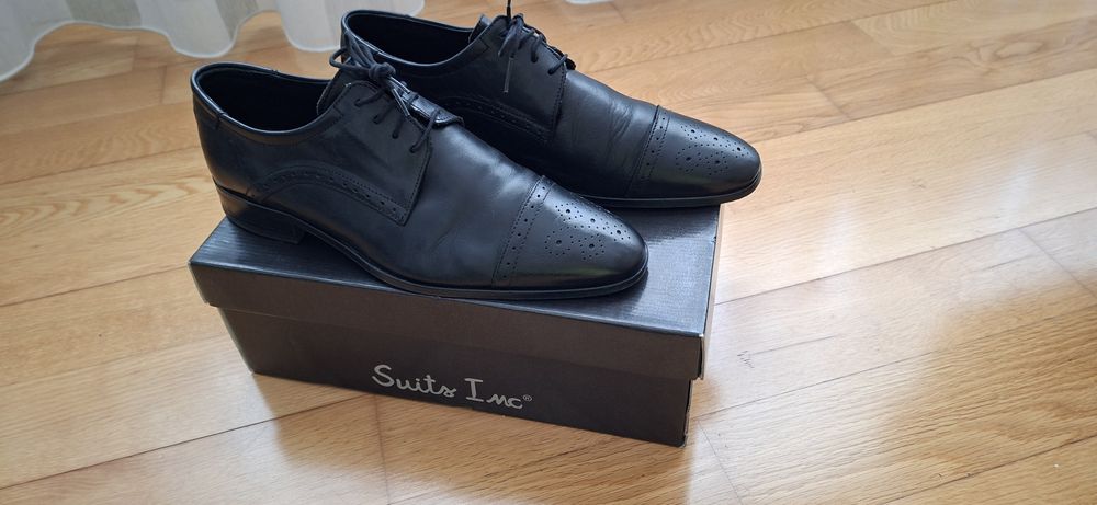 Sapatos Pretos Homem Tam 42 Suits Inc