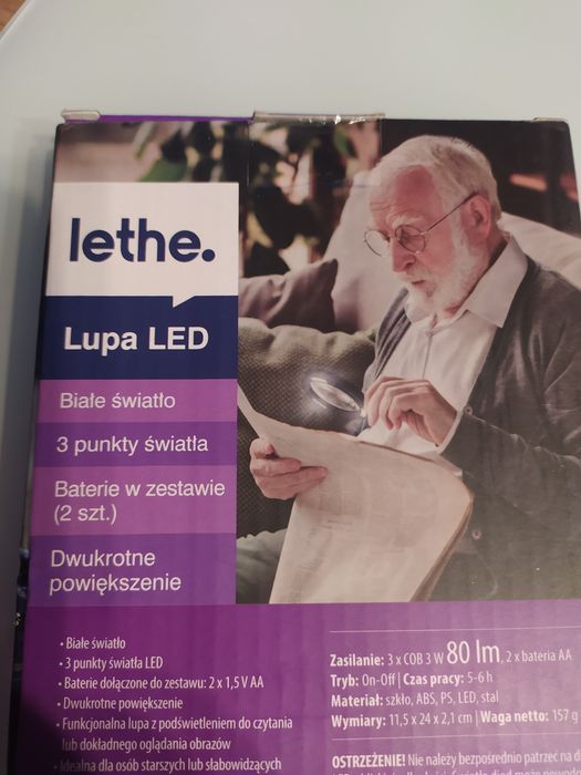 Zestaw lupą Led i lampka Led